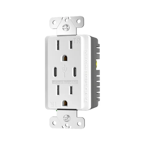 15A Dual USB-C Receptacle