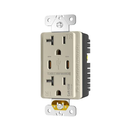 20A NEMA 5-20R Dual USB-C 65W PD Charging
