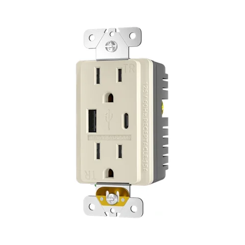 15A High Output 5.0A Combination USB Receptacle