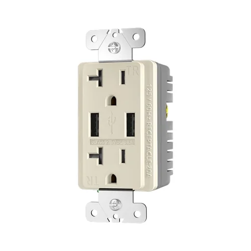 20A Tamper Resistant USB Receptacle