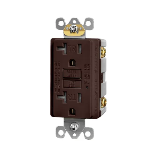 20A Tamper-Resistant Self-Test GFCI Receptacle — another angle