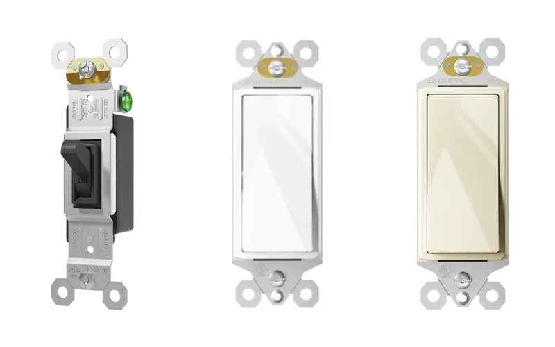 Wall switches — single pole toggle and decorator rocker
